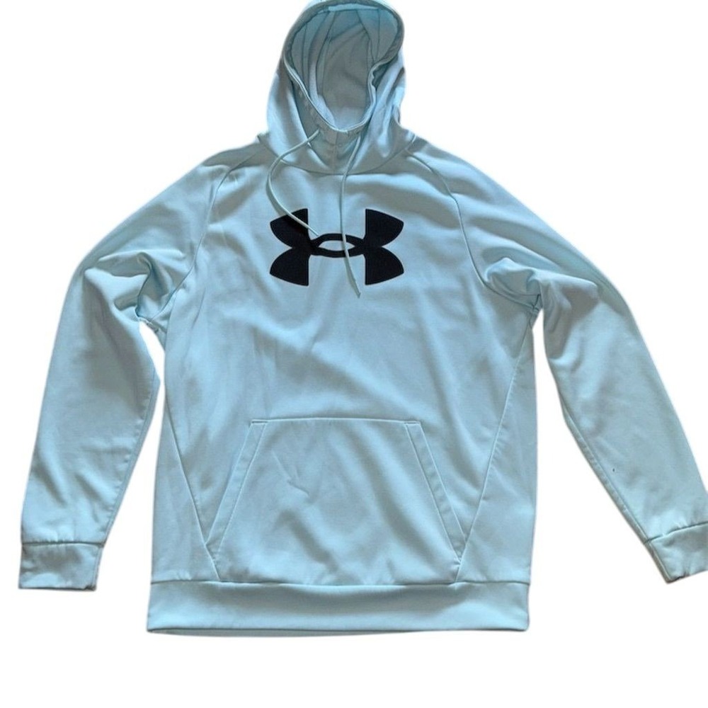 Under Armour Women's Blue Loose Fit Hoodie Sweatshirt Size M lightweight workout